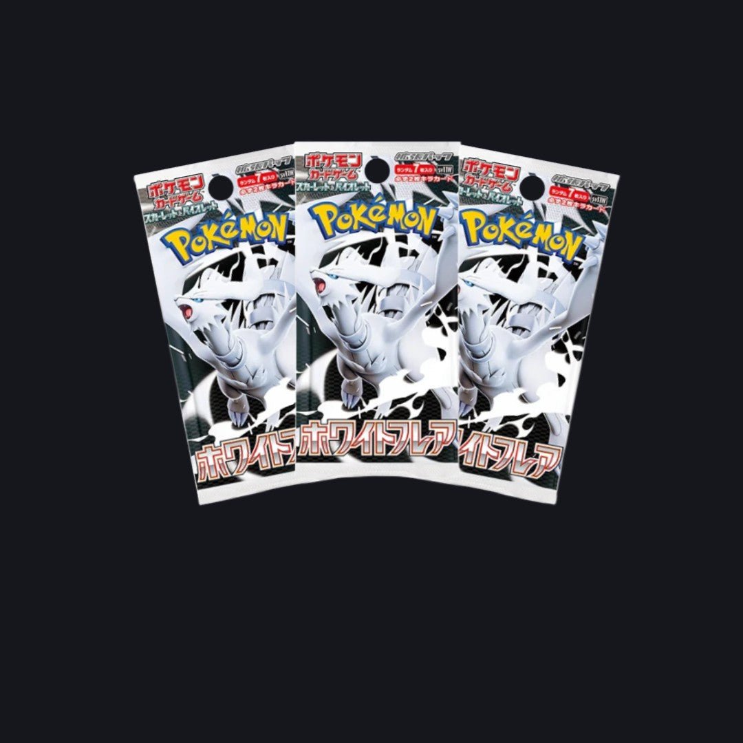 Pokémon – Pack de 3 Sobres Japoneses White Flare (Reshiram) - IRON SILK CARDS