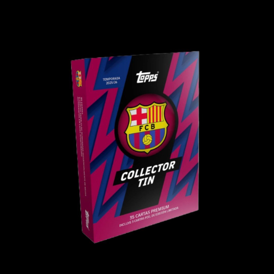 2025/26 Topps Barcelona Collector Tin - IRON SILK CARDS