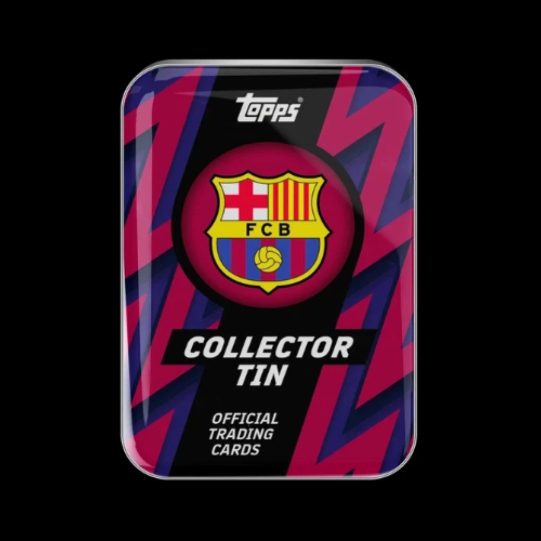 2025/26 Topps Barcelona Collector Tin - IRON SILK CARDS