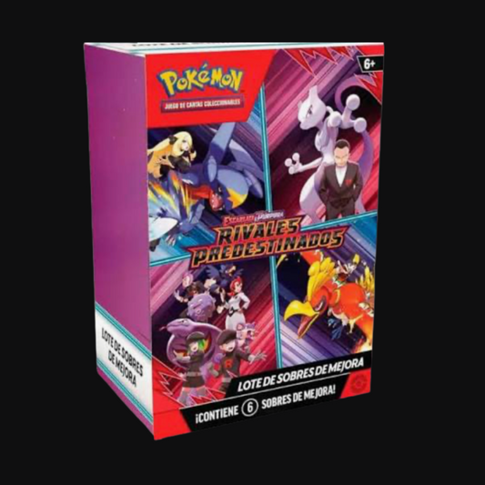 Pokémon Rivales Predestinados – Lote de 6 Sobres de Mejora [Escarlata & Púrpura]