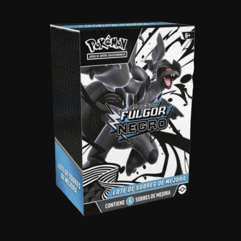 Pokémon Fulgor Negro – Lote de 6 Sobres de Mejora [Escarlata & Púrpura] - IRON SILK CARDS