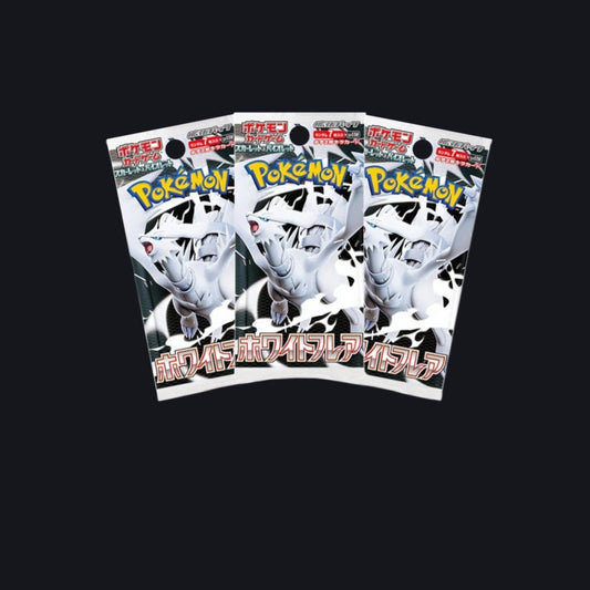 Pokémon – Pack de 3 Sobres Japoneses White Flare (Reshiram) - IRON SILK CARDS